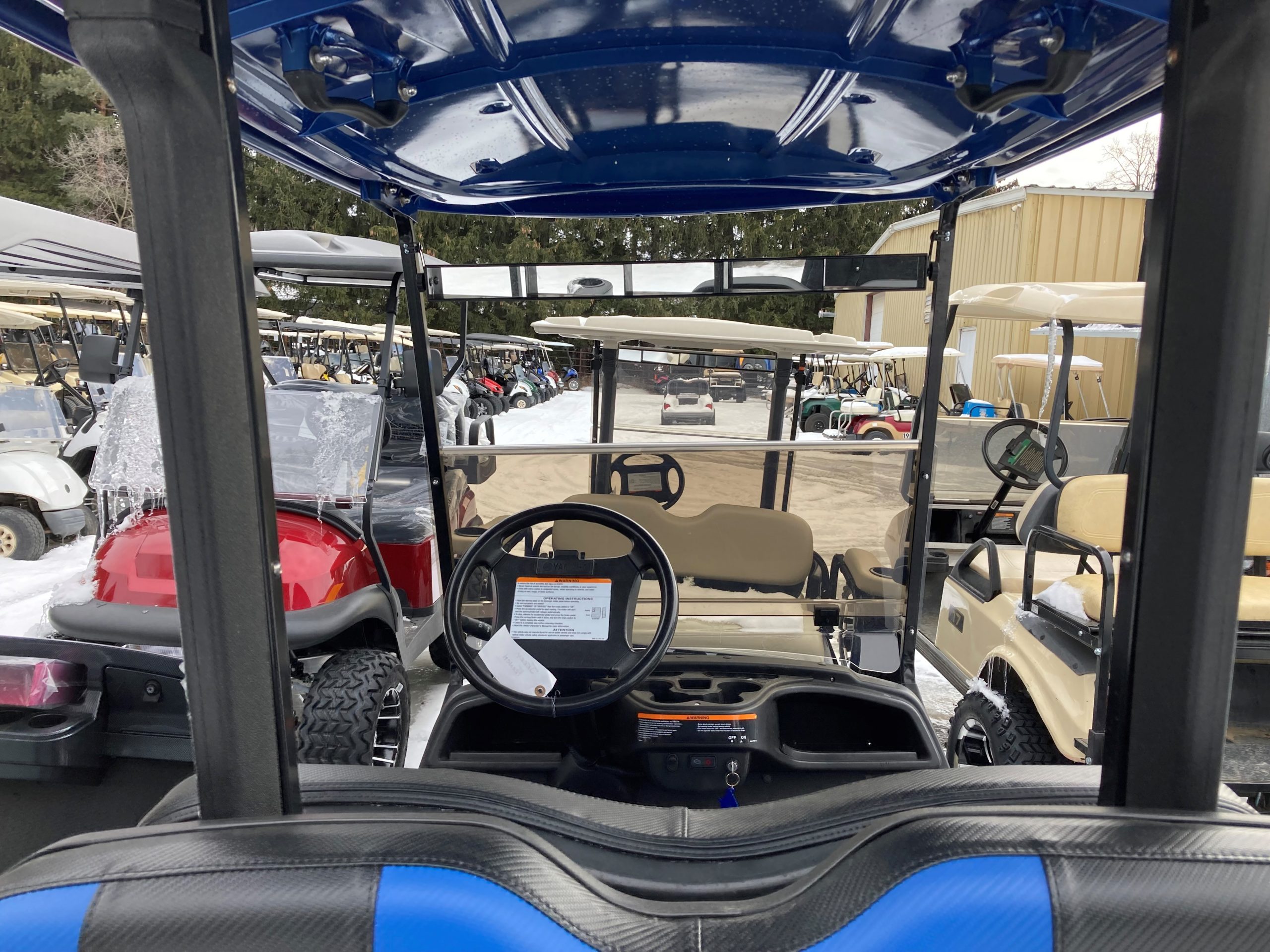 5 Panel Rear View Mirror - JBC Golf Carts