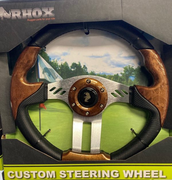 Woodgrain custom steering wheel
